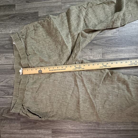 EILEEN FISHER 100% Organic Linen Pull-On Pants Women’s Relaxed Wide Leg - Picture 3 of 7